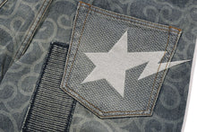 CLOUD CAMO JACQUARD UPCYCLED RELAXED FIT 13 OZ DENIM PANTS