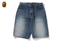 COLLEGE DENIM SHORTS