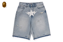DESTROYED STA RELAXED FIT 13OZ DEMIN SHORTS