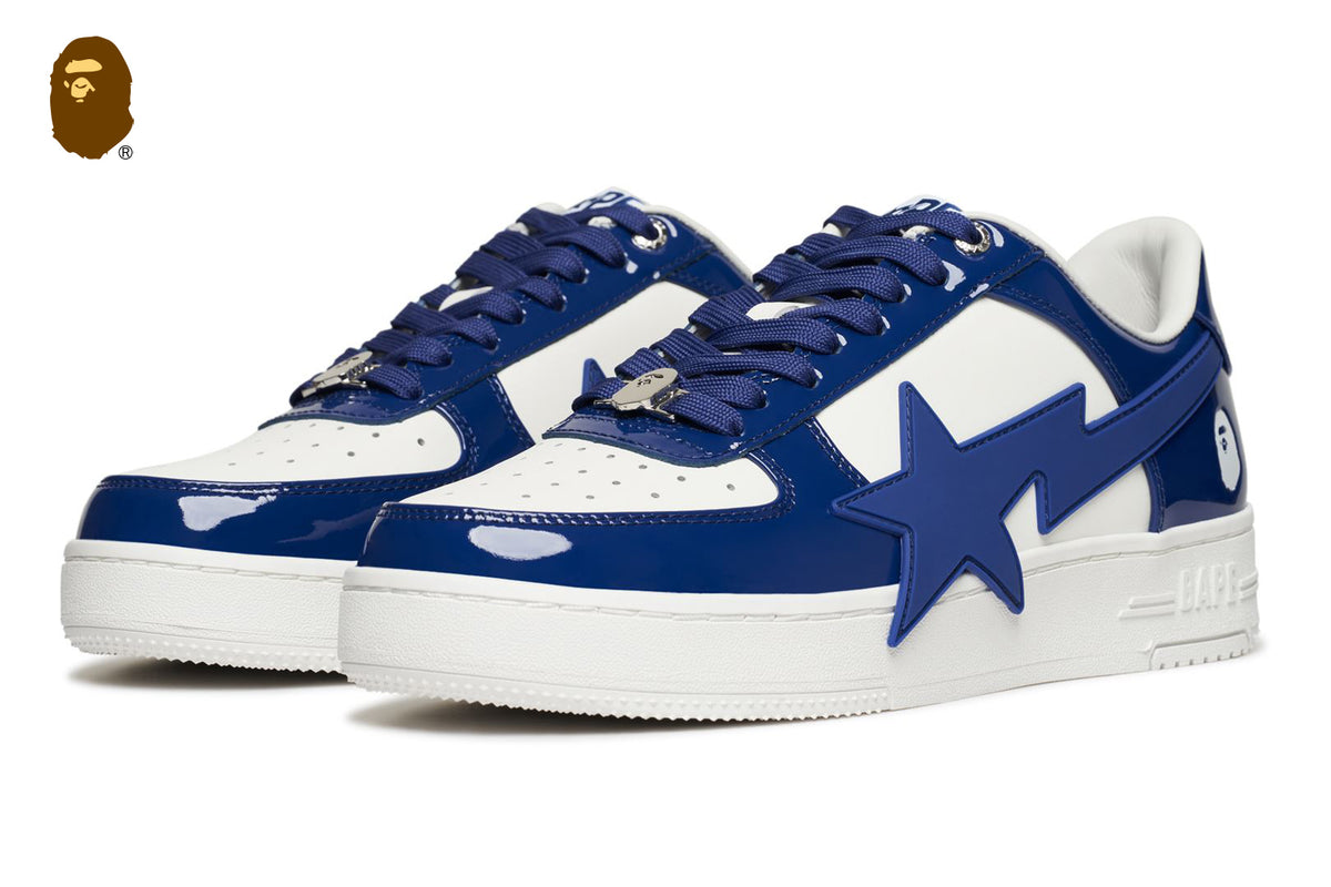 Size 10.5 - A Bathing Ape Devilock x Bapesta High Black Blue