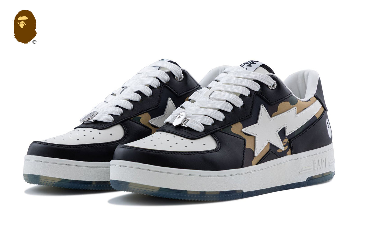 値下げ可能 A BATHING APE BAPE STA#2 ホワイト 23cm A BATHING APE（アベイシングエイプ） スニーカー BAPE STA SHARK #2