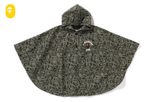 NEON CAMO COLLEGE RAIN PONCHO TOTE SET