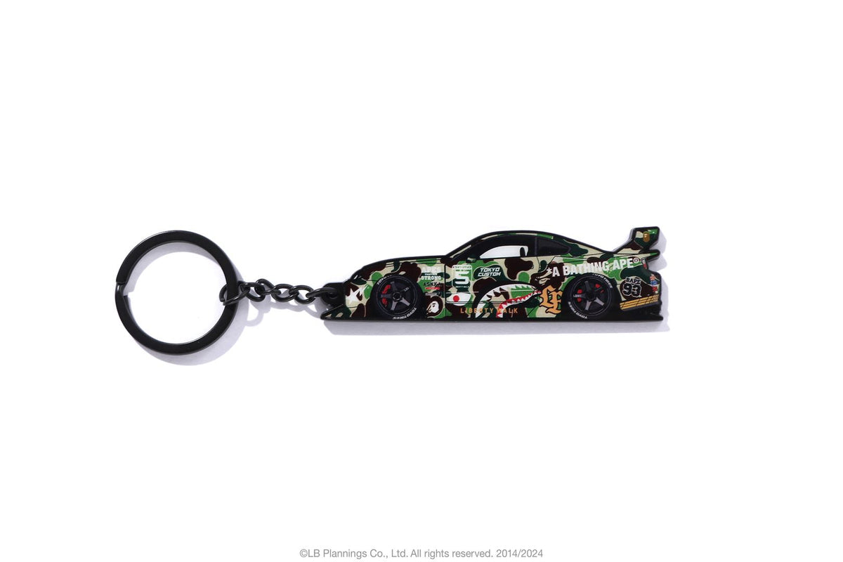 BAPE ダイヤモンド装飾 ロゴバックル BAPE 装飾 ロゴ2点セット販売 BAPE X LBWK 】GT ABC CAMO S15 SILVIA KEYCHAIN | bape.com