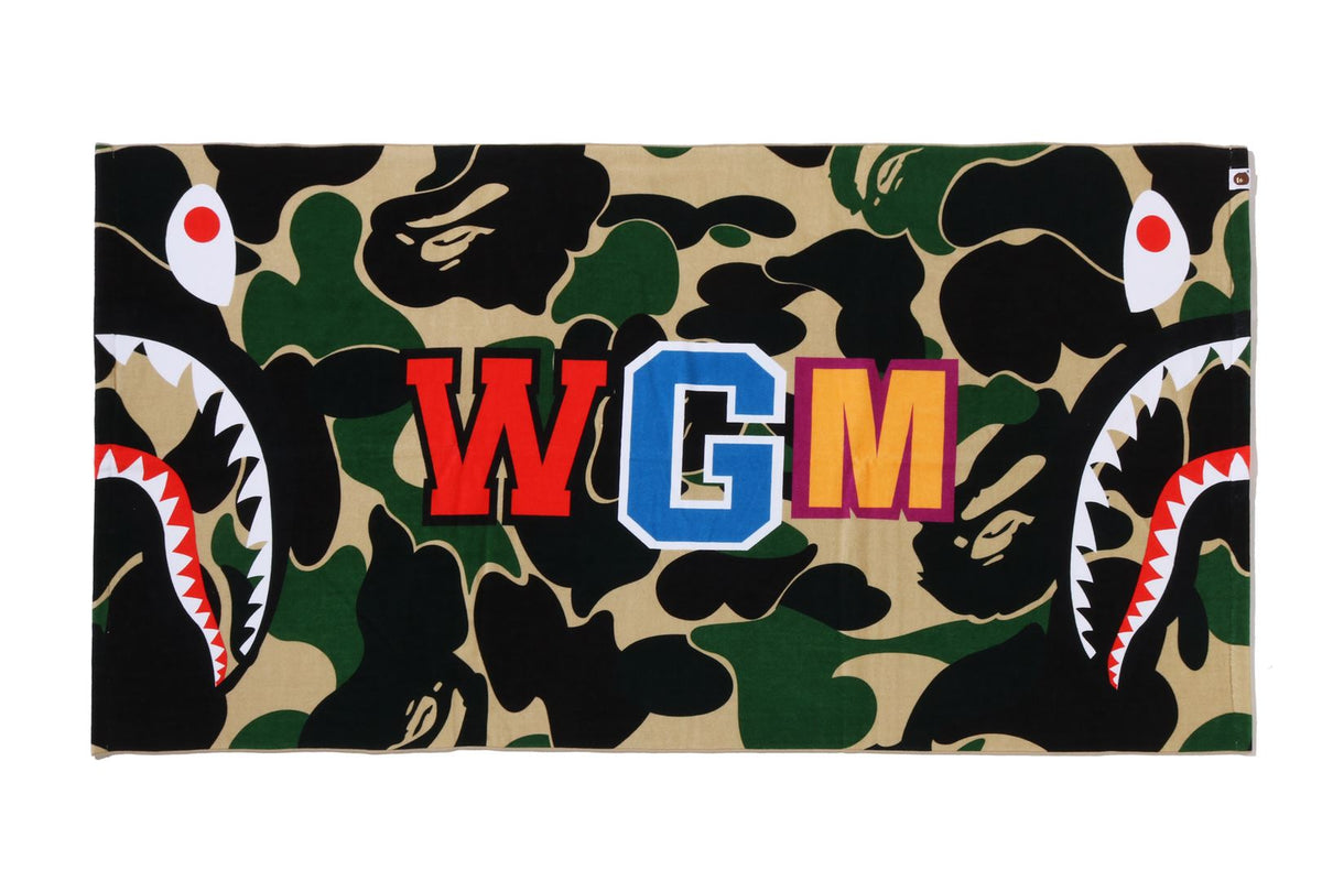 ABC CAMO SHARK BEACH TOWEL | bape.com