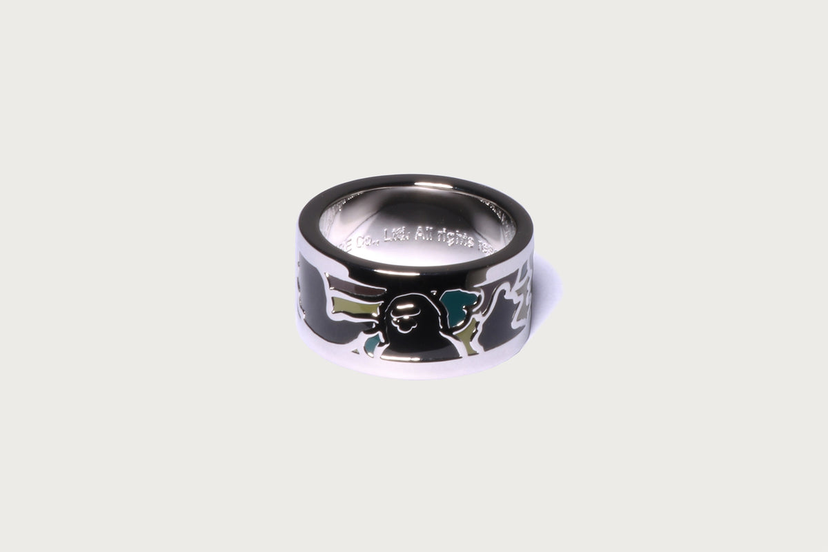 そる A BATHING APE カモフラ柄 リング 指輪 1ST CAMO CAMO RING | bape.com