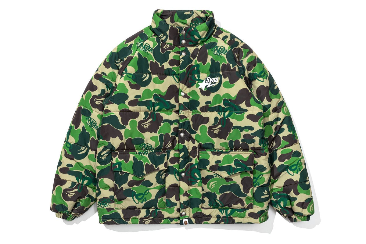 Champion × BAPE 迷彩セットアップLサイズ BAPE X SPOTIFY BY CENTRAL CEE 】CAMO PUFFER JACKET | bape.com
