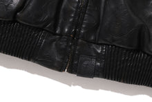 CAMO EMBOSSED WASHED RHINESTONE CROPPED JACKET