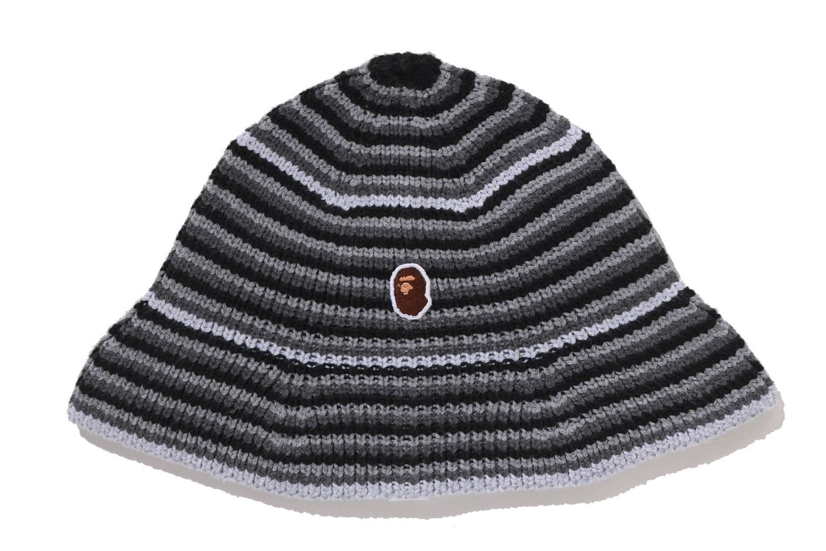APE HEAD ONE POINT STRIPE KNIT HAT | bape.com