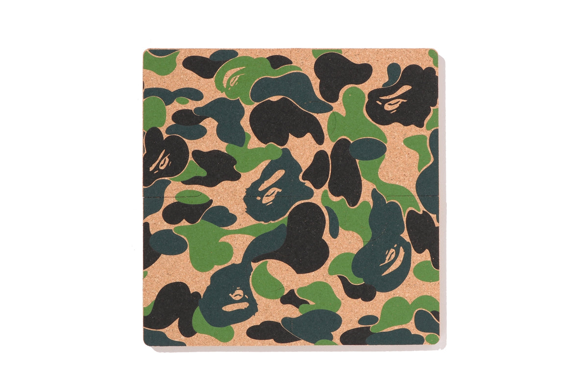 ABC CAMO PUZZLE CORK COASTER | bape.com