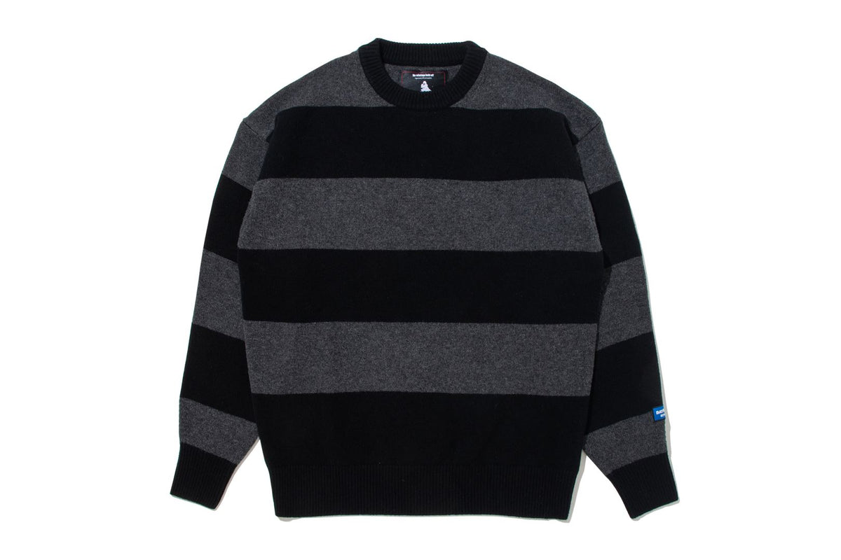 BAPE BY KAZUKI KURAISHI 】STRIPE RELAXED FIT KNIT SWEATER | bape.com