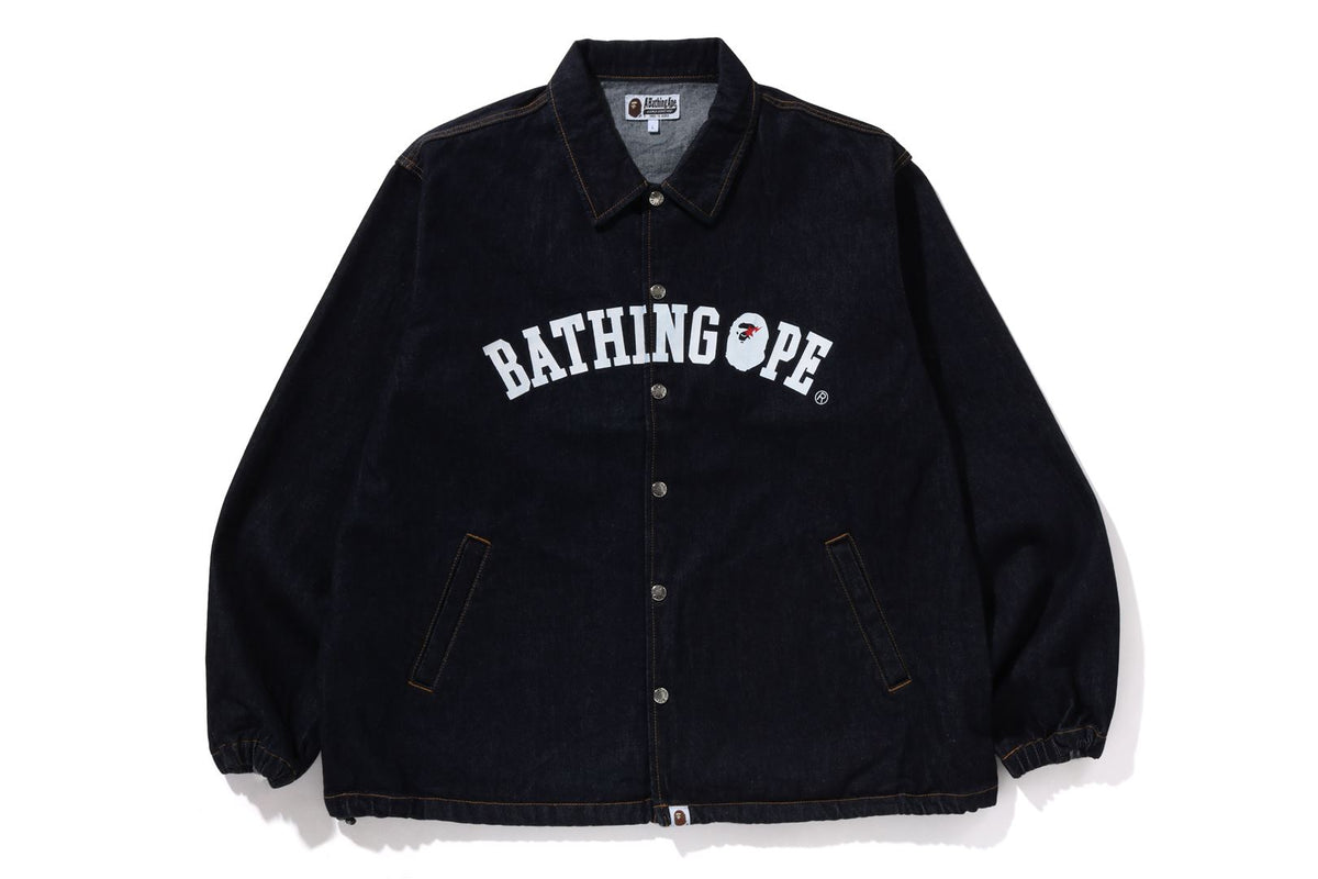 BATHING APE RELAXED FIT DENIM COACH JACKET | bape.com