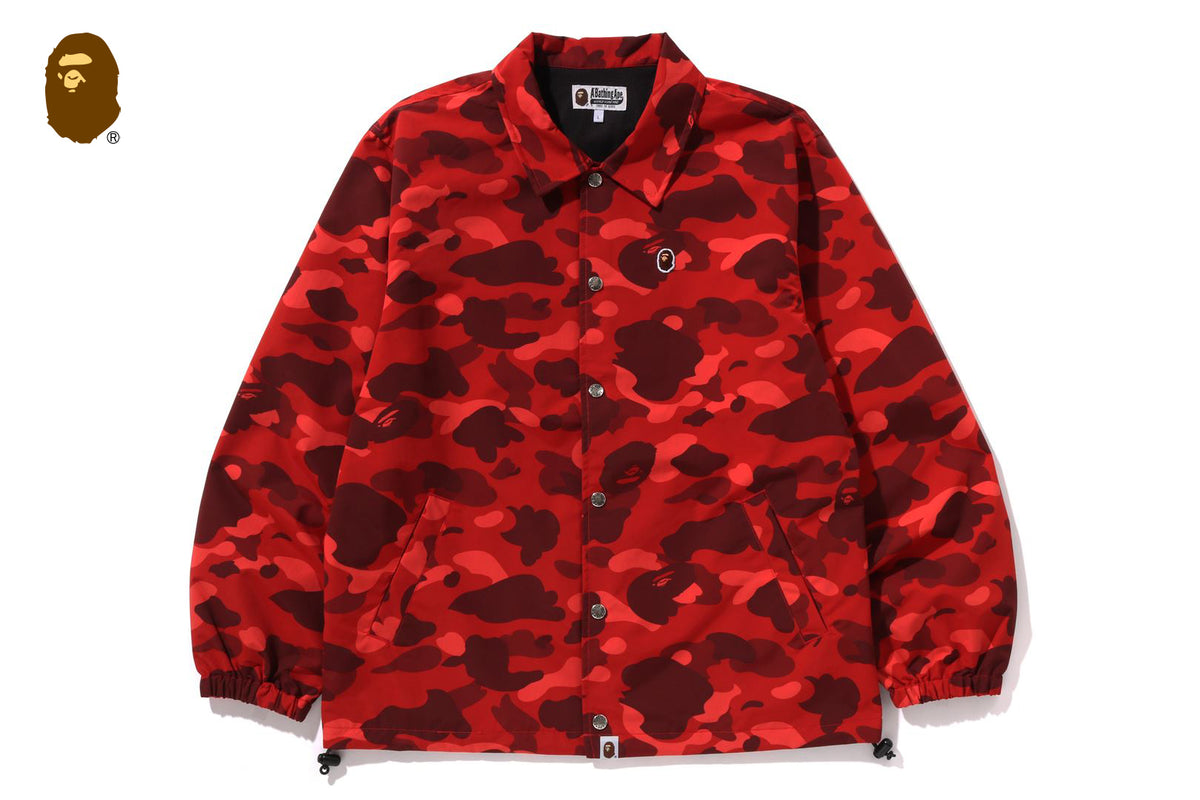 ジャケット・アウター A BATHING APE 1ST CAMO COACH JACKET M 001LJK801007_RED_A_d11a36fe-