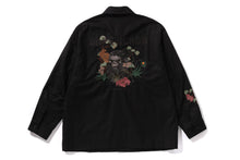 BAPE BLACK CROSS STITCHED ARMY SHIRT