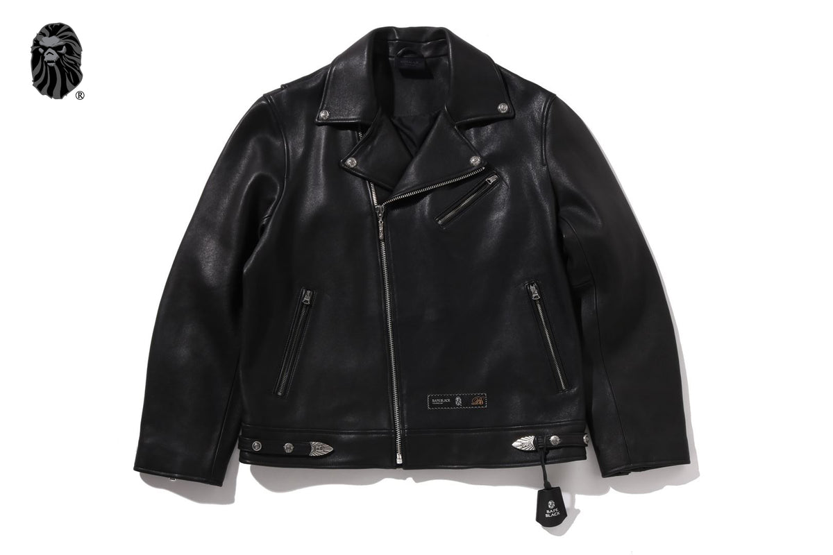 LEATHER WESTERN RIDER BIKER #1 | bape.com
