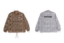 WILD LEOPARD PATTERN COACH JACKET