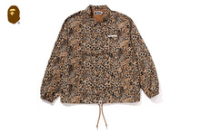 WILD LEOPARD PATTERN COACH JACKET