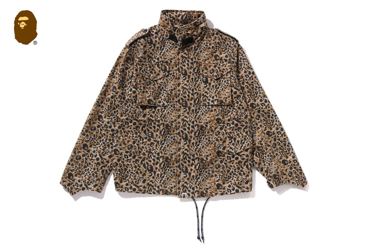 WILD LEOPARD PATTERN M-65 JACKET | bape.com
