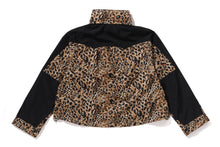 WILD LEOPARD PATTERN CROPPED SNOWBOARD JACKET