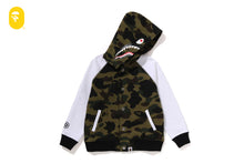 1ST CAMO SHARK HOODIE SWEAT VARSITY JACKET