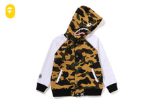 1ST CAMO SHARK HOODIE SWEAT VARSITY JACKET
