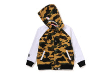 1ST CAMO SHARK HOODIE SWEAT VARSITY JACKET