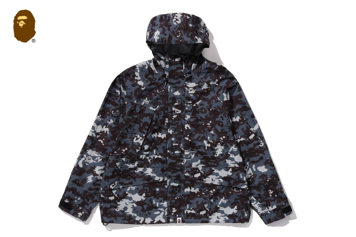MULTI PIXEL CAMO SNOWBOARD 2 LAYER JACKET | bape.com