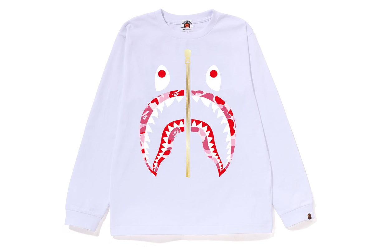 ABC CAMO SHARK L/S TEE | bape.com