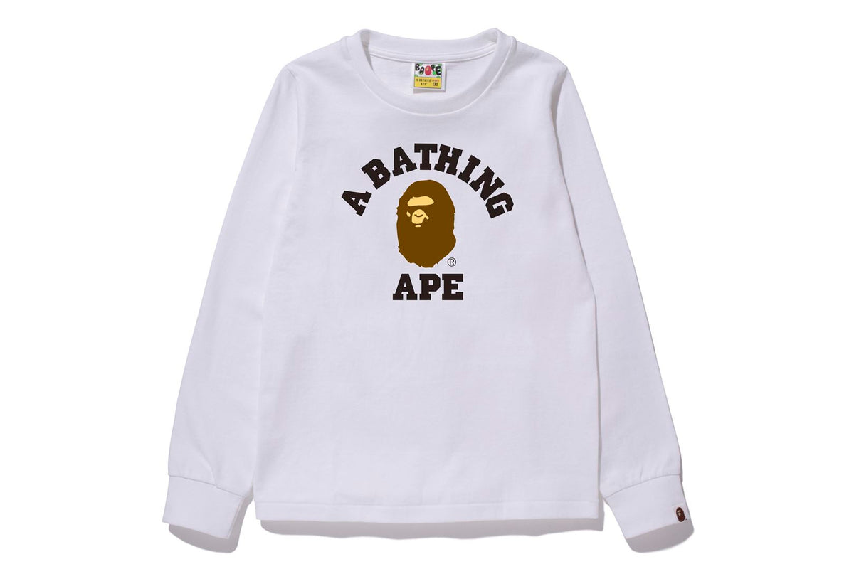 【関送無料】 A BATHING APE COLLEGE LS TEE スウェット 001LTK802014_WHT_A_1200x.jpg?v