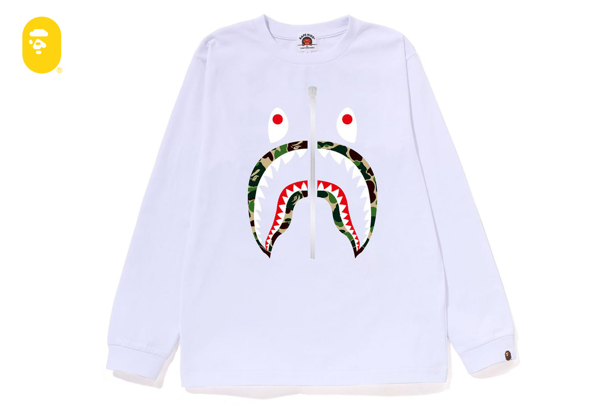 ABC CAMO SHARK LS TEE | bape.com