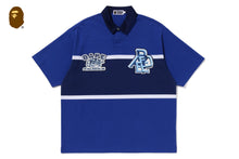 COLOR BLOCKING OVERSIZED RUGBY POLO