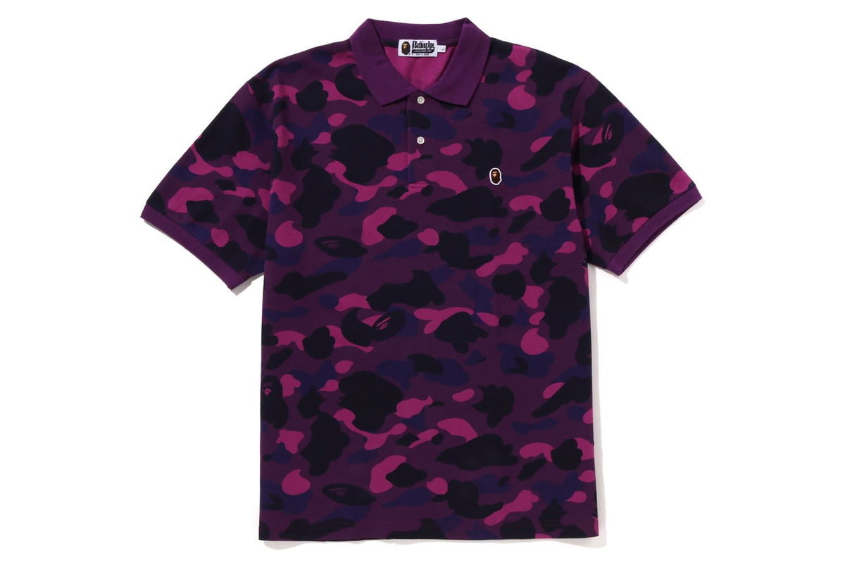 COLOR CAMO APE HEAD ONE POINT POLO | bape.com