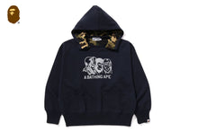 A BATHING APE DOUBLE FACE PULLOVER HOODIE BAPE LEGACY