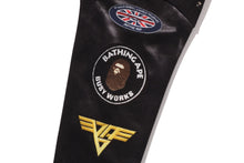 LEATHER JACKET PRINT SHARK PULLOVER HOODIE