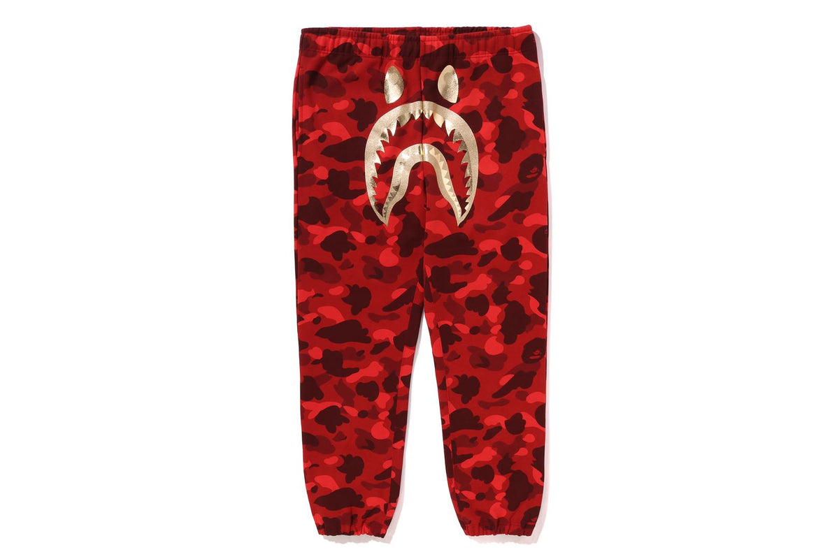 COLOR CAMO SHARK SWEAT PANTS | bape.com