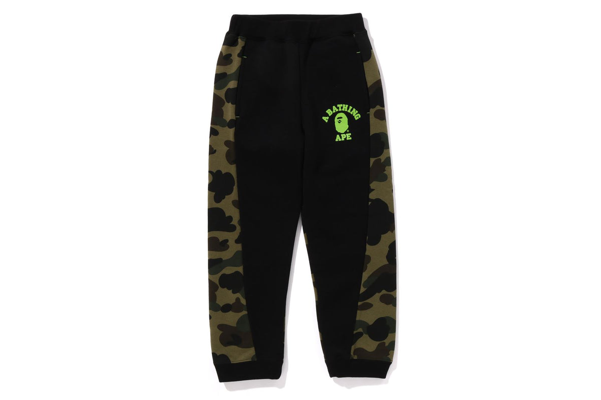 1ST CAMO PANEL SWEAT PANTS