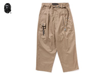 BAPE BLACK BELTED AIRPOD CHINO PANTS