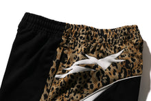 WILD LEOPARD PATTERN OVERSIZED FIT TRACK PANTS