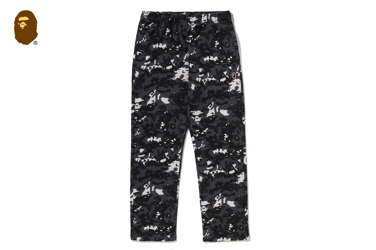 MULTI PIXEL CAMO WIDE LEG SWEAT PANTS | bape.com