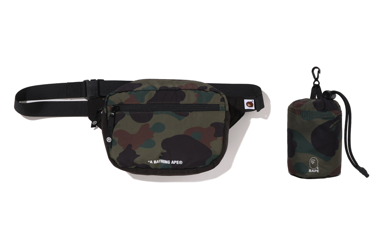早い物勝ち【A BATHING APE】90s 1st CAMO ウエストバッグ 1ST CAMO PACKABLE WAIST BAG TRAVEL | bape.com