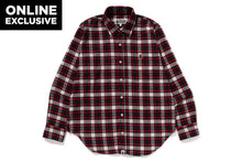 ONE POINT CHECK SHIRT M BAPEC