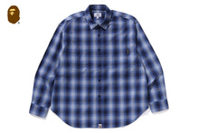 OMBRE CHECK COLLEGE RELAXED FIT SHIRT