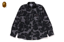 STRIPE CAMO RELAXED FIT SHIRT