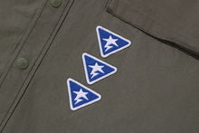 BATHING APE LOGO MILITARY LS SHIRT