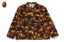 1ST CAMO HEAVY WASHED MULTI POCKET CARGO LS SHIRT