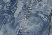 OVERALL LASERED DENIM LS SHIRT