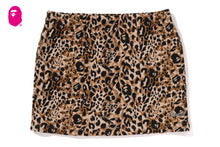 WILD LEOPARD PATTERN SWEAT SKIRT