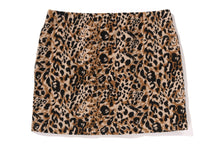 WILD LEOPARD PATTERN SWEAT SKIRT