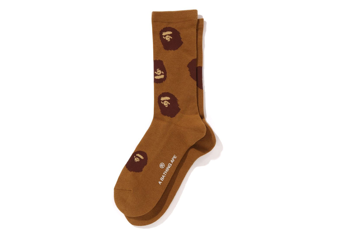 APE HEAD PATTERN SOCKS | bape.com