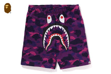 COLOR CAMO SHARK SWEAT SHORTS