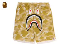 COLOR CAMO SHARK SWEAT SHORTS